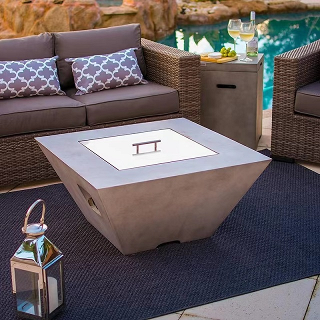 Auto-ignition Concrete Grill Fire Pit Table