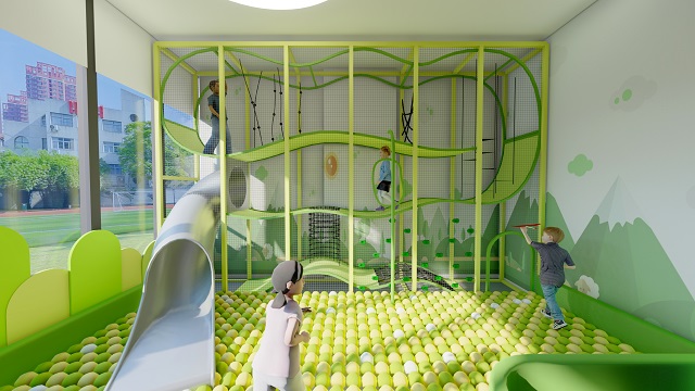 Commercial Ball Pool Free Standing Playground for Kid