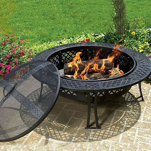 an outdoor fire pit