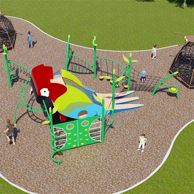 ISO Approved Large Campground Free Standing Playground