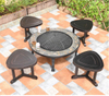 Multi-functional Granite Park Fire Pit Table