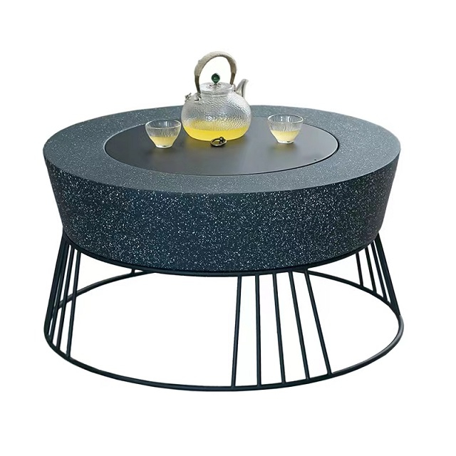 Auto-ignition Concrete BBQ Fire Pit Table