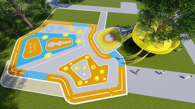 Big Rubber Theme Outdoor Playground for Entertainment
