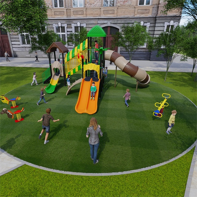 Community Adventure Outdoor Playground with Seesaw