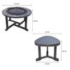 Multi-functional Granite Park Fire Pit Table