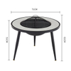 Dark Grey Granite Garden Fire Pit Table