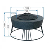 Auto-ignition Concrete BBQ Fire Pit Table