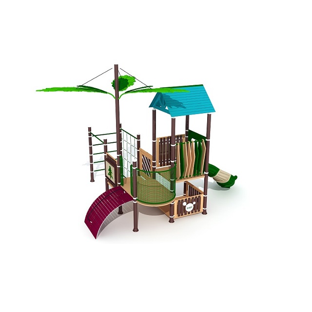 Preschool Children Treehouse Natural Outdoor Playground