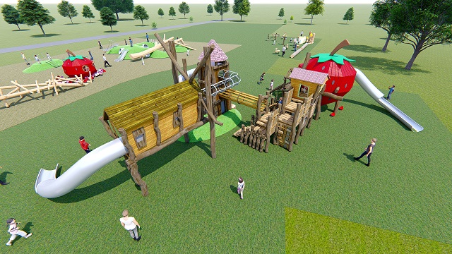 Funny Wooden Adventure Custom Playground for Kids