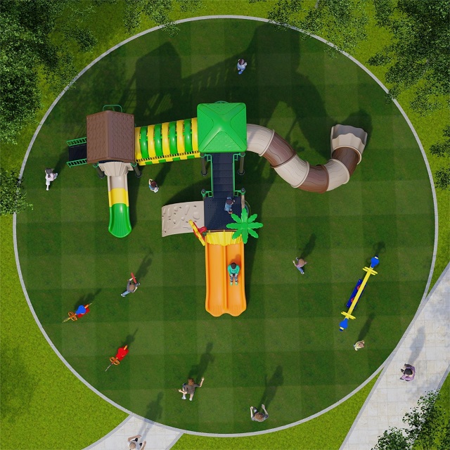 Community Adventure Outdoor Playground with Seesaw