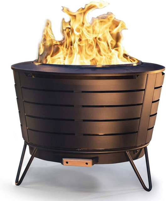 Blue Smokeless Patio Pellet Fire Pit