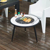 Dark Grey Granite Garden Fire Pit Table