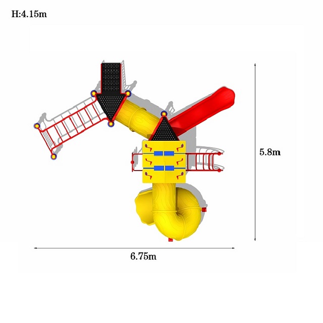 Kindergarten Daycare Plastic Outdoor Playground for Kids