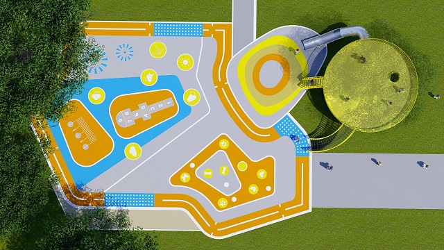 Big Rubber Theme Outdoor Playground for Entertainment