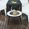 Dark Grey Granite Garden Fire Pit Table